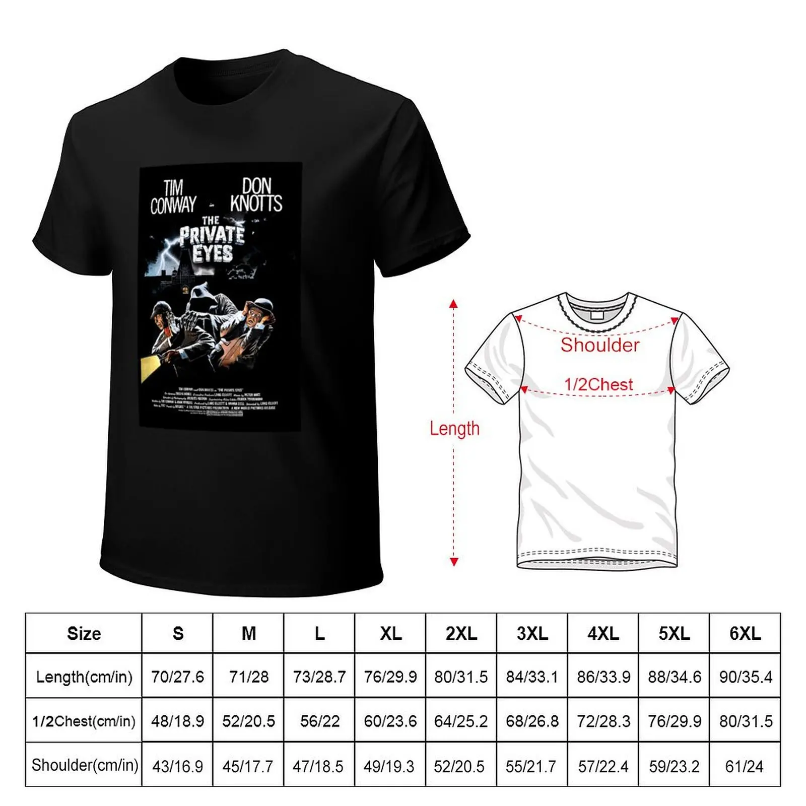 THE PRIVATE EYES T-Shirt Basic Casual Wear Short Sleeve Top