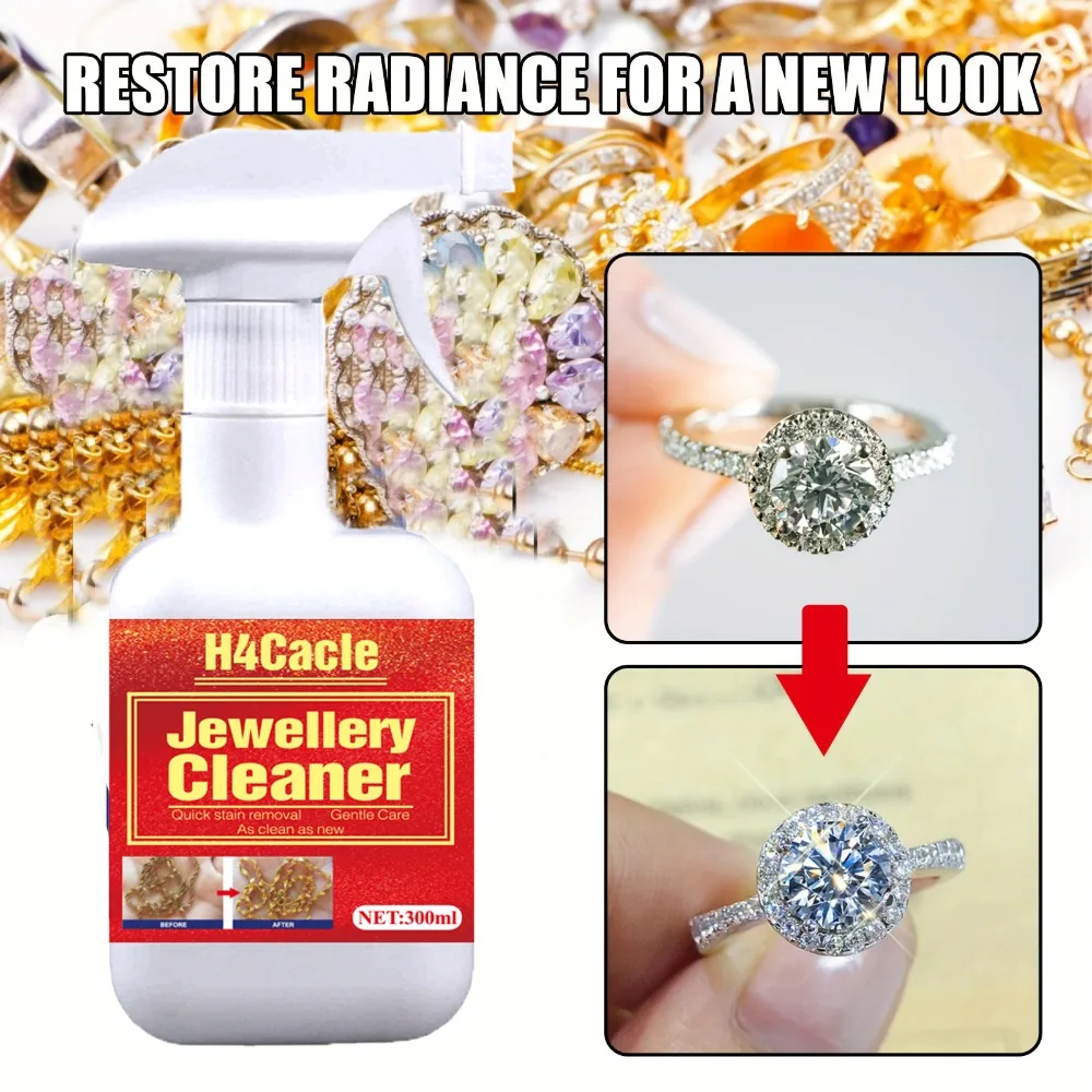 Líquido de limpieza y mantenimiento de joyas, joyería de oro y plata, anillo de diamante, descontaminación de joyas, limpiador antioxidante