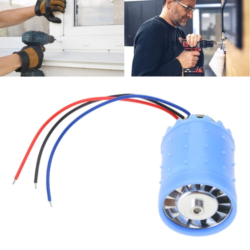 Mini Motor Efficient 12V Motor Speed 80,000RPM Brushless Motor Efficient Cooling Solution 4.5A for Bladeless Airflows KXRE