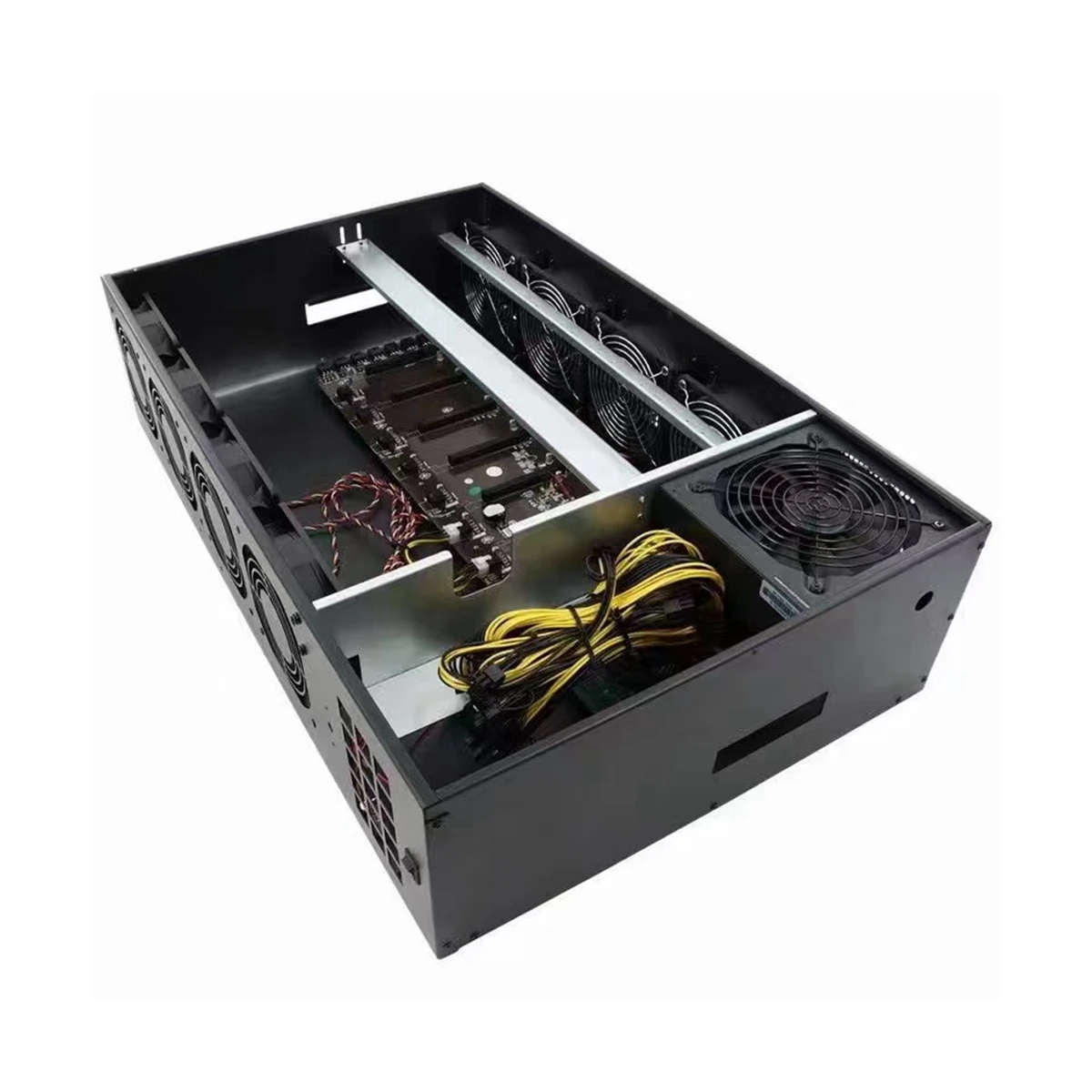 8GPU B85 graphic card Rig Case Box 8 GPU Server Case 8+128GB Home Machine chassis Motherboard Rig Box