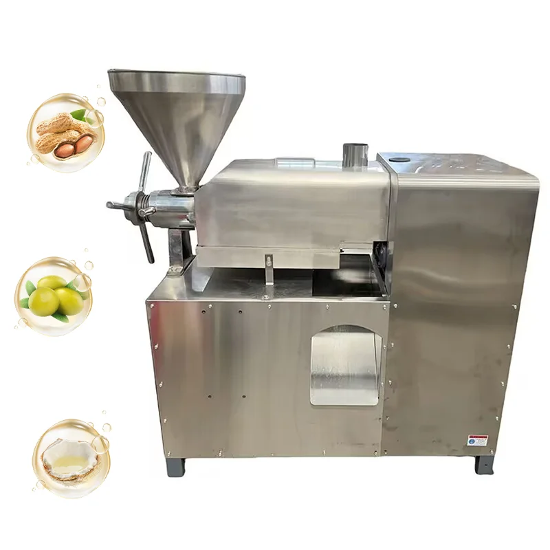 Custom Hot Cold Screw Soybean Oil Extractor Hydraulic Oil Extraction Expeller Machine for Sunflower Sesame Palm Olive Coconut