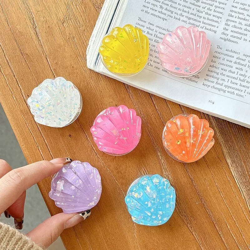 

Богемный полимерный блестящий чехол, держатель для телефона, складная ручка Tok, универсальный Smart Tok для iPhone, Samsung, розетка, ленивый кронштейн