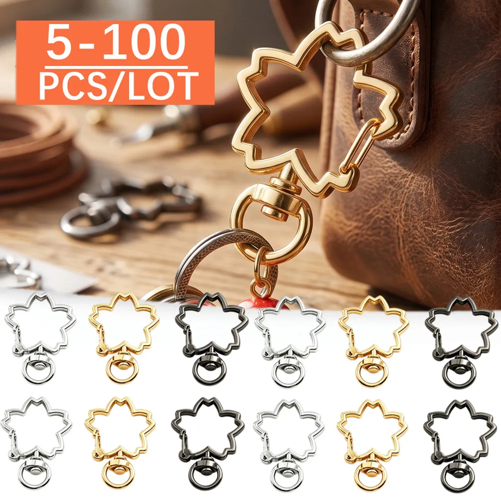 5-100Pcs/lot Snap Hook Trigger Clips Buckles For Keychain Lobster Lobster Clasp Hooks for Necklace Key Ring ClaspDIY Making