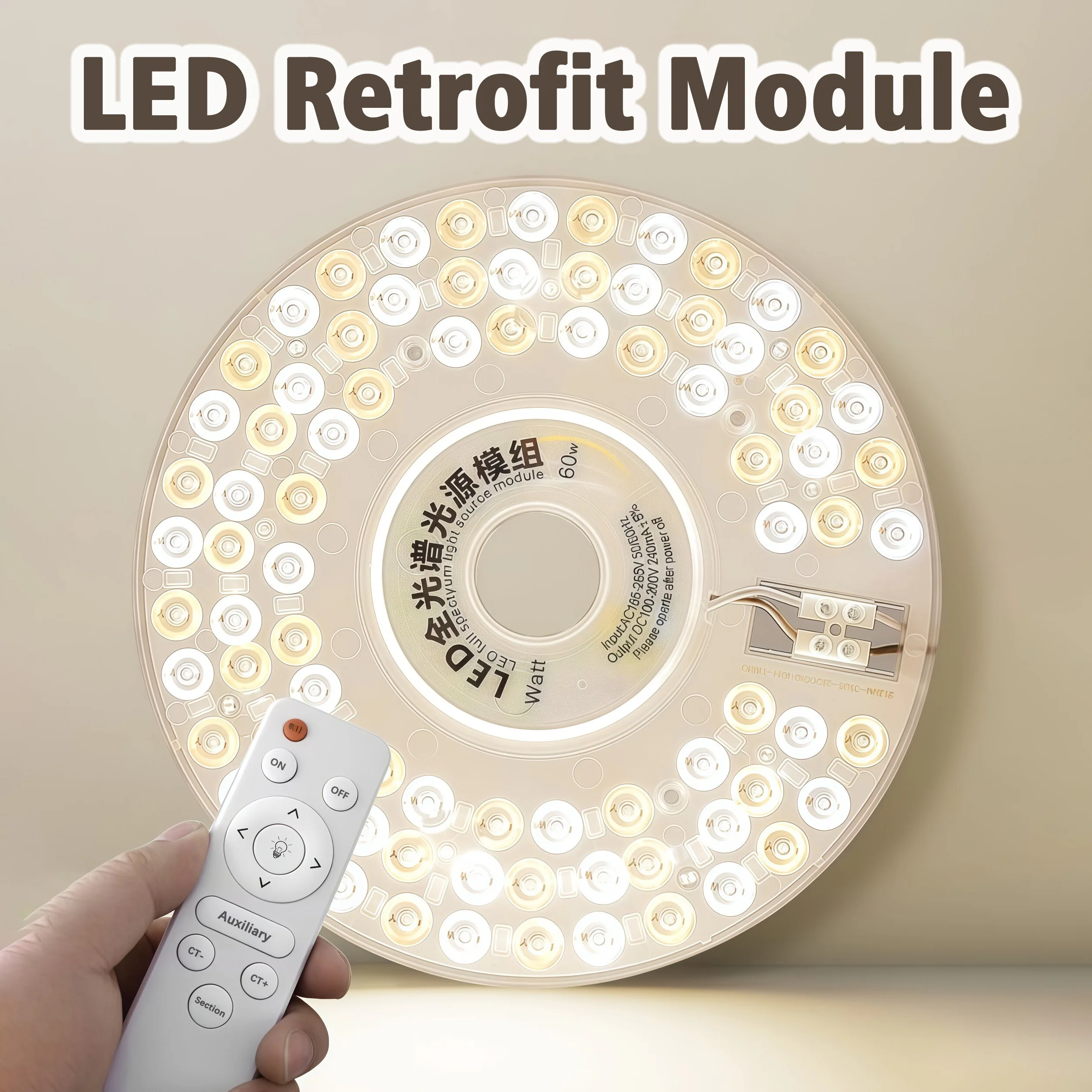 LED Panel Light 220V Round LED Retrofit Module Replaceable LED Module For Ceiling Lights and Ceiling Fan Lights