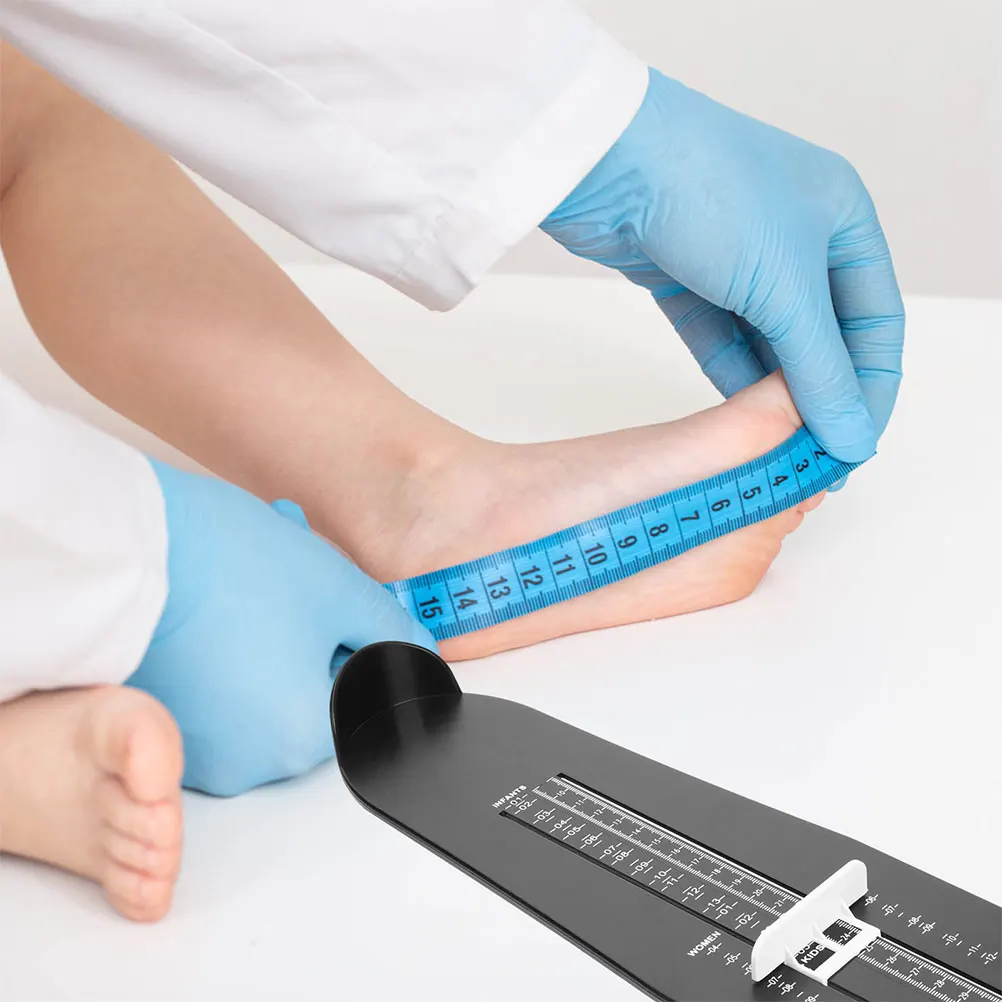 

3 Pcs Foot Length Measurement Ruler Gauge Device Measuring Conversion Shoe Size Chart Plastic Kids and Women