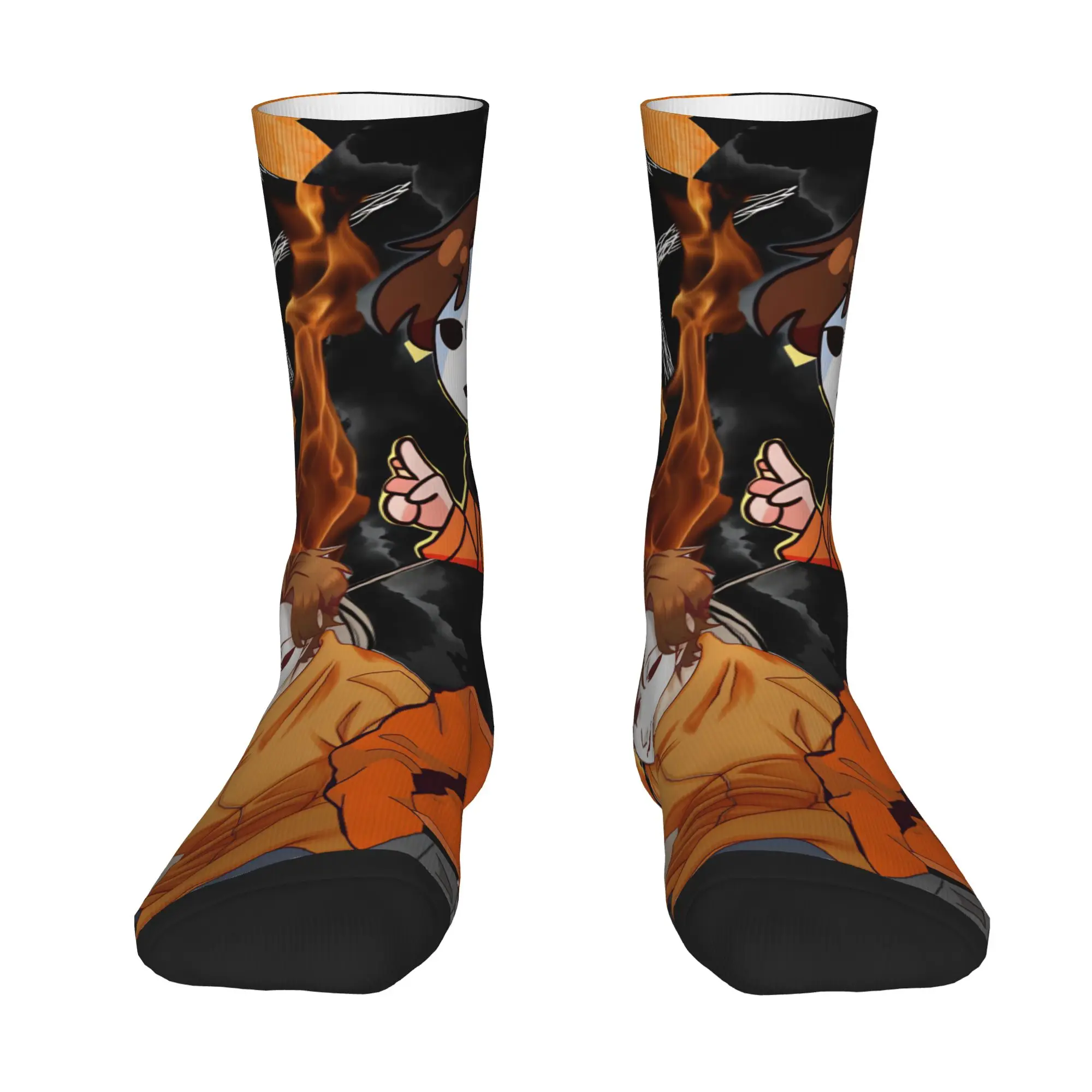 Marble Hornets MH Masky Socks  Fashion Stockings Autumn Non Skid Men's Socks Soft Graphic Climbing Socks