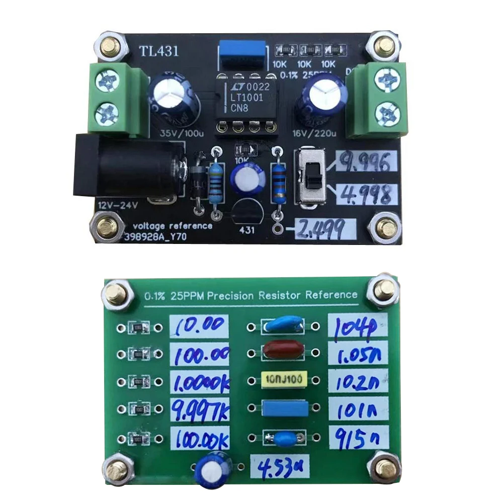 TL431 Voltage Reference Board / 431 Reference Voltage Source / Resistor Capacitor Board For Calibration Multimeter Meter