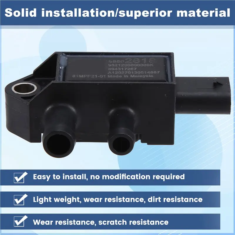 DPF Sensor 55502618 894317267 A11916398336 For Opel Astra 2020 1.5L- Differential Pressure Difference Detection