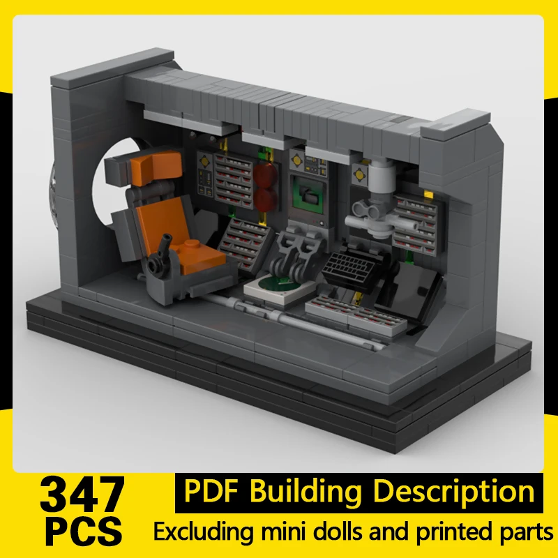 City Street View Model MOC Building Bricks Cockpit Section Display Modular Technology Gifts Holiday Assemble Children Toys Suit