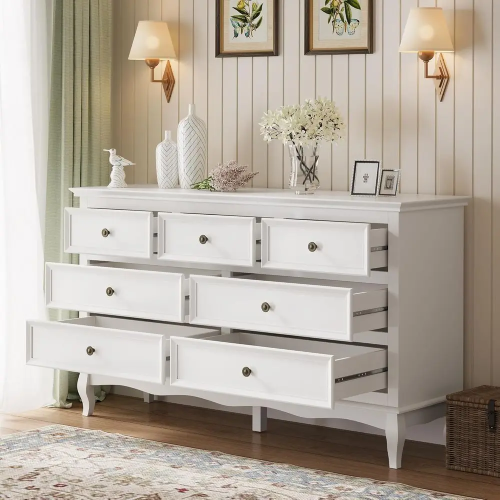Solid Wood Bedroom Chest with Painted Finish and Storage Cabinet for Living Room or Hallway