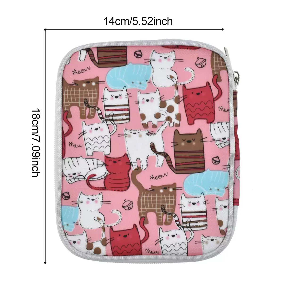 CK056 Crochet Kit – Multi-Size Hooks (2.0-8.0mm) with Optional Cat / Denim Case, Stitch Markers & Knitting Tools for Craft TMZ view 2