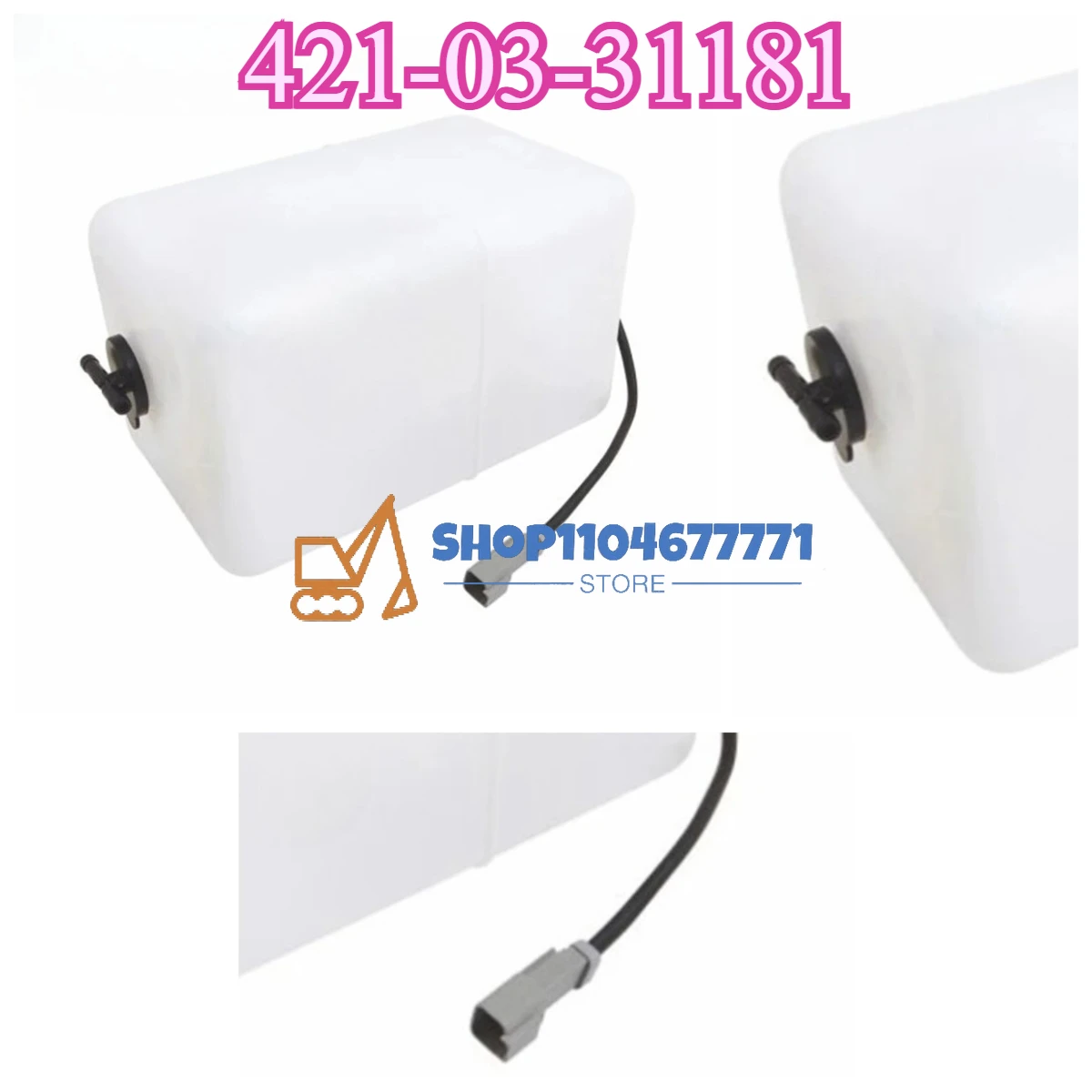 421-03-31181 4210331181 High Quality Reserve Water Expansion Tank Cooling for Wheel Loader WA270 WA320 WA380 WA430 WA470 WA480