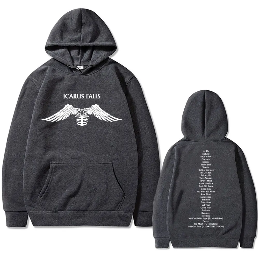 Zayn-Sudadera con capucha para hombre y mujer, prenda deportiva masculina de gran tamaño con estampado de icki Minaj Partynextdoor Icarus, de estilo Hip Hop y Vintage, a la moda