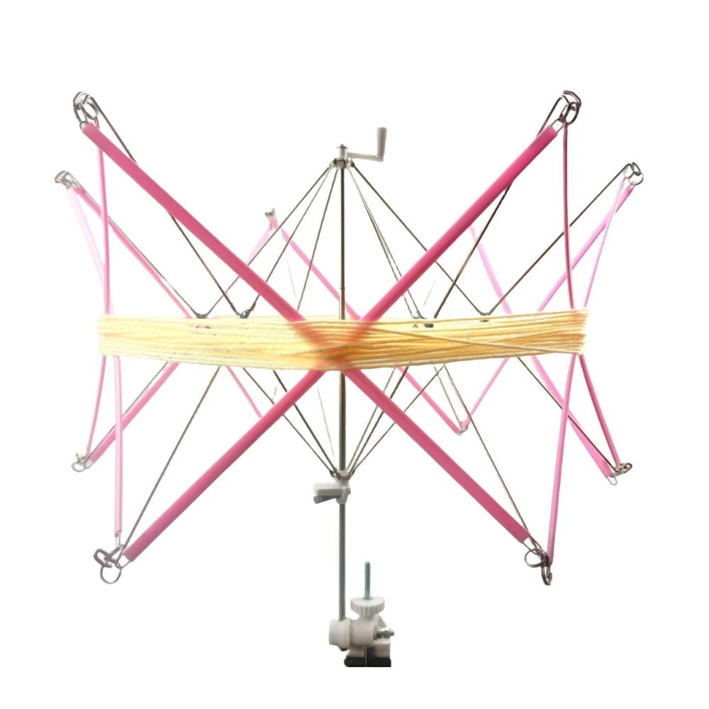 Stainless steel Swift Yarn Thread Fiber String Wool Winder Holder Umbrella Knitting Operated Swift Craft For Sewing Accessories