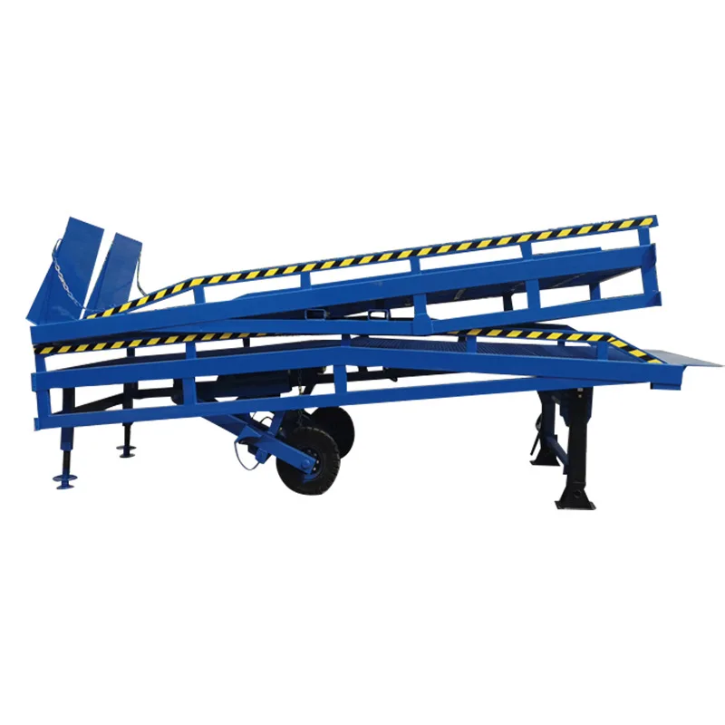 

Hydraulic split boarding bridge container unloading lifting platform loading and