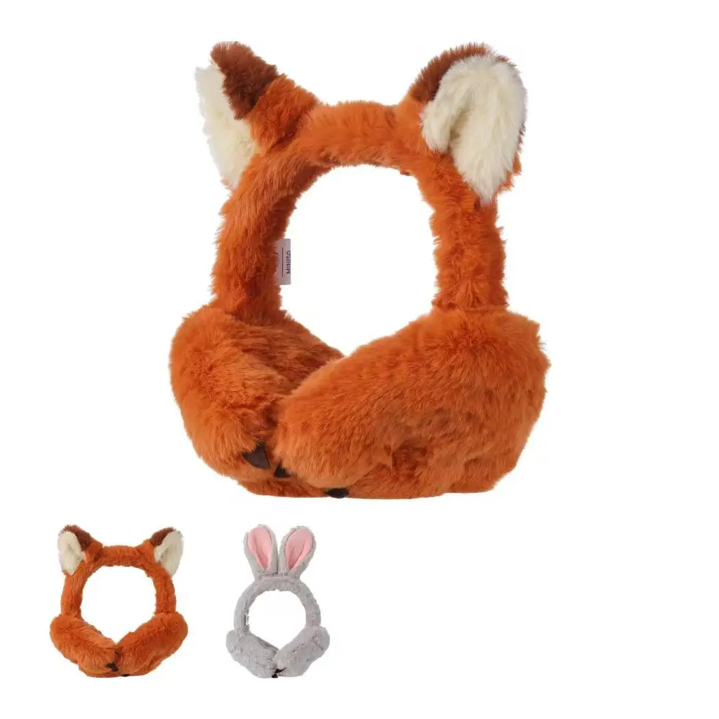 

Disney Zootopia Animal Paw Ear Muffs - Winter Warm Adjustable Cozy Earmuffs for Women, Teens, Kids - Cute Cartoon Fashion