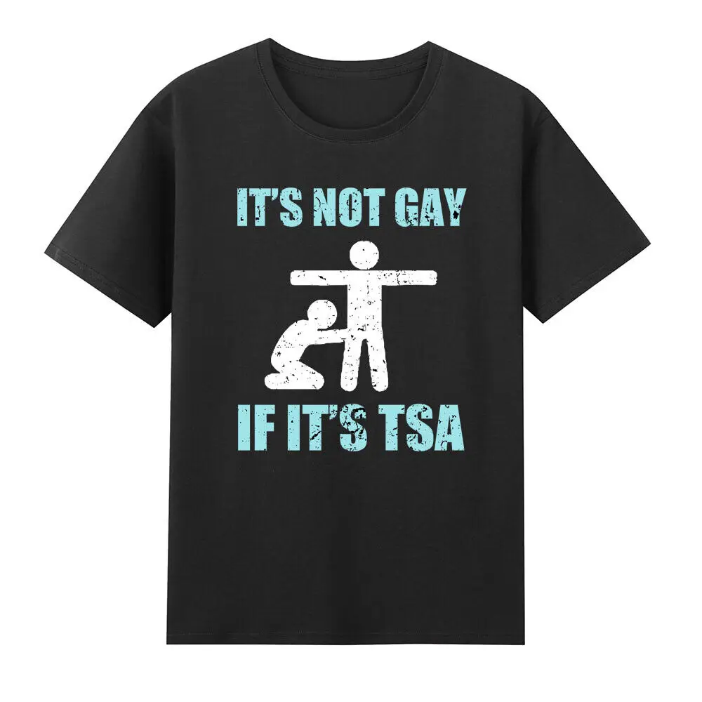 إنه ليس مثليًا إذا كان تي شيرت رجالي عتيق من TSA Security ملاحظات مضحكة - تي شيرت رجالي كبير الحجم بأكمام قصيرة ورقبة مستديرة #1