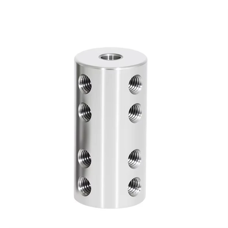 1Pcs 45#Steel Extended Rigid Coupling D14/16*L35 4/5-10mm High-torque Motor Transmission Shaft Connector With Set Screws Wrench
