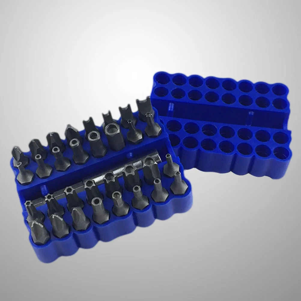 

33Pcs Security Bit Set Magnetic Extension Holder Compact Organizer for Pocket Screwdrivers Drills Vehicle Computer Repair
