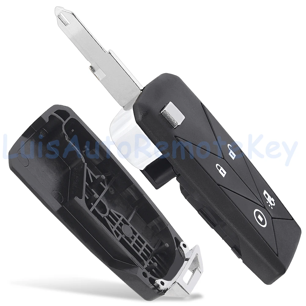 4 Buttons Case Flip Remote Car Key Fob Shell Cover Replacement for Renault Pickup Truck Lorry Gamma Series T C K view 4