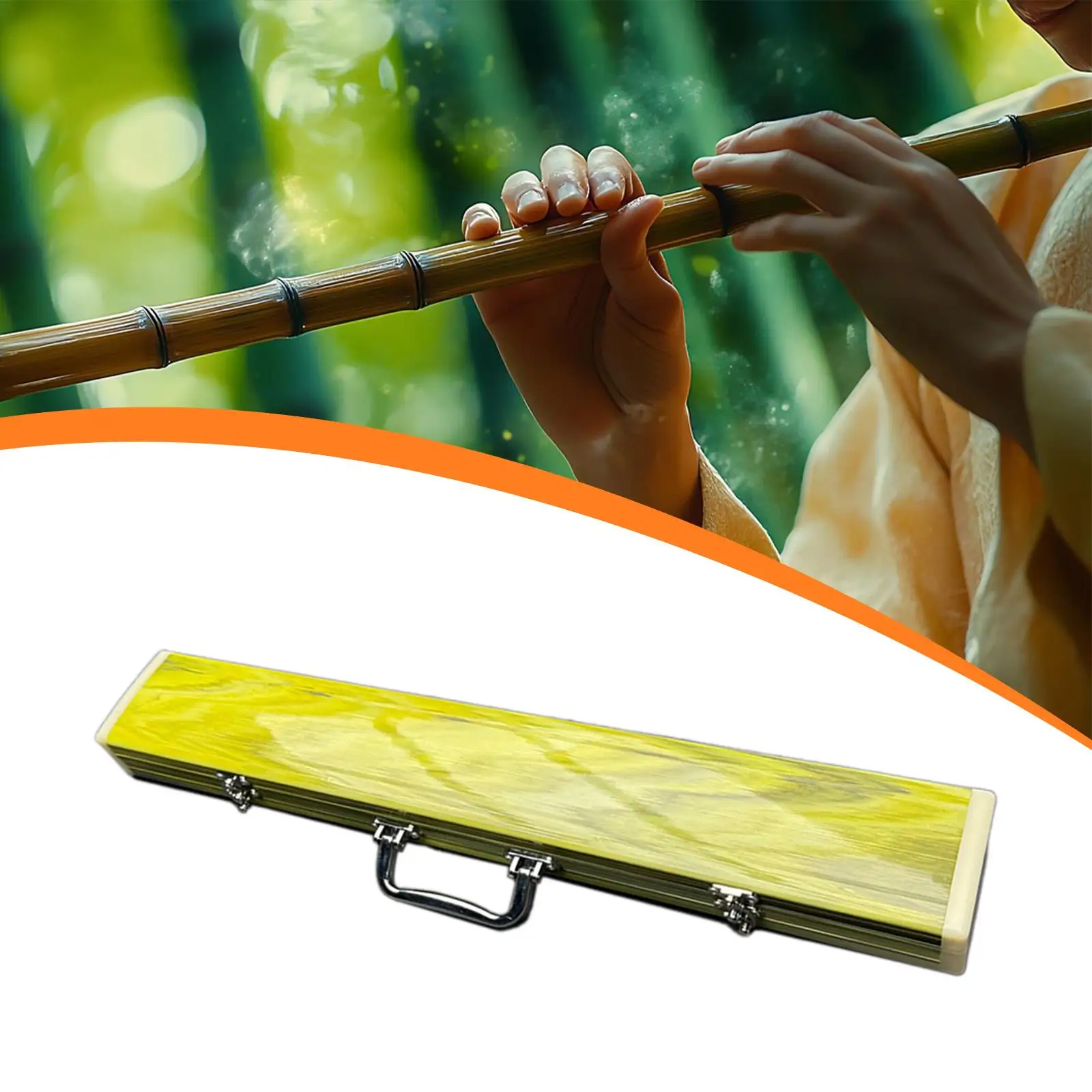 ملحقات أدوات حقيبة Bawu، صندوق تخزين حامل أدوات الرياح خفيف الوزن مقاس 57.5 سم للعرض والهدايا والحفلات الموسيقية والسفر