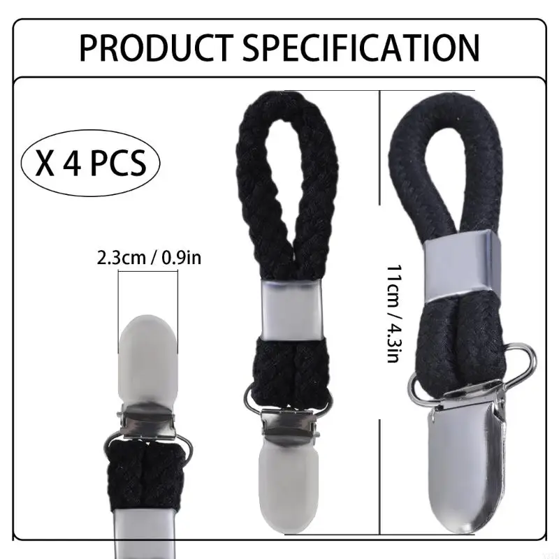 X37B 4pcs شماعات المناشف المشابك شماعات مقطع للاستخدام المريح في الحمام أو المطبخ