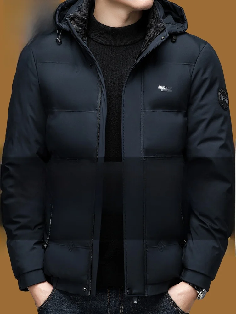 

Мужская утепленная хлопковая куртка Kangaroo Brand: новая зимняя теплая куртка-пуховик на молнии, повседневная, приталенного кроя