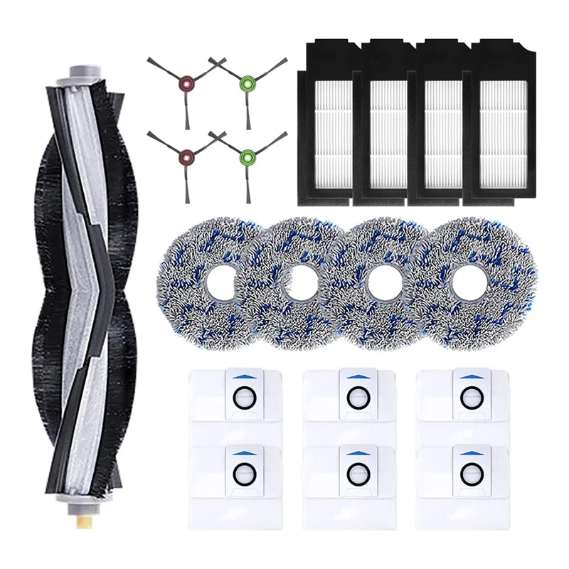 

Hot sale Accessories for X1 Omni Turbo Vacuum Robot Spare Parts Main Brush Roller Side Brush Filter Mop Pads Dust Bag