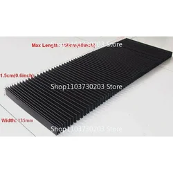 Milling Machine Flexible Guard Dust Cloth Three-proof Cloth Protective Flat Accordion Bellows Cover Tool 1.5 Meters*15mm CNC