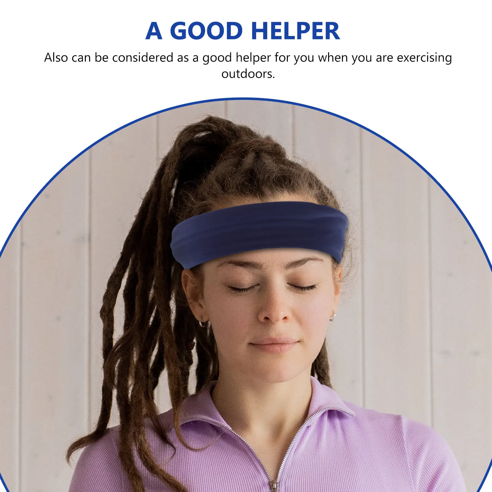 8Pcs High-Grade Sweat Headbands Women Lightweight Elastic Non-Slip Comfortable for Gym Yoga Outdoor Sports Convenient Sweat Band