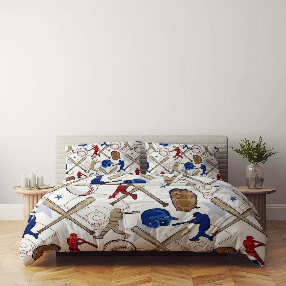 American Athletics Duvet Cover Set Uk Single Double King US Twin Full Queen King Bed Linen Set