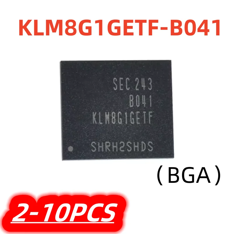

2-10 шт./лот KLM8G1GETF-B041 KLM8G1GETF B041 8 ГБ BGA 100% новый набор микросхем