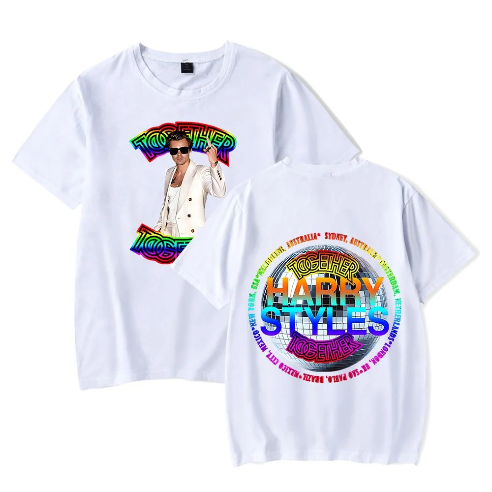 Together Together Tour 2026 Merch Print T-Shirt Short Sleeve Tee, Disco style Streetwear Top for Music Fans Apparel