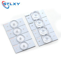 10Pcs For 32-75inch TV Universal LED Backlight Strip 3V 6V SMD Lamp Beads With Optical Len Fliter TV Repair Simple Maintenance