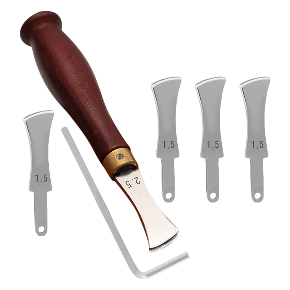 

1 set Tools DIY Craft Kit Edge Creaser Cutting Ruler Press Punch Gluing Sewing Punch Tool Wood Handle