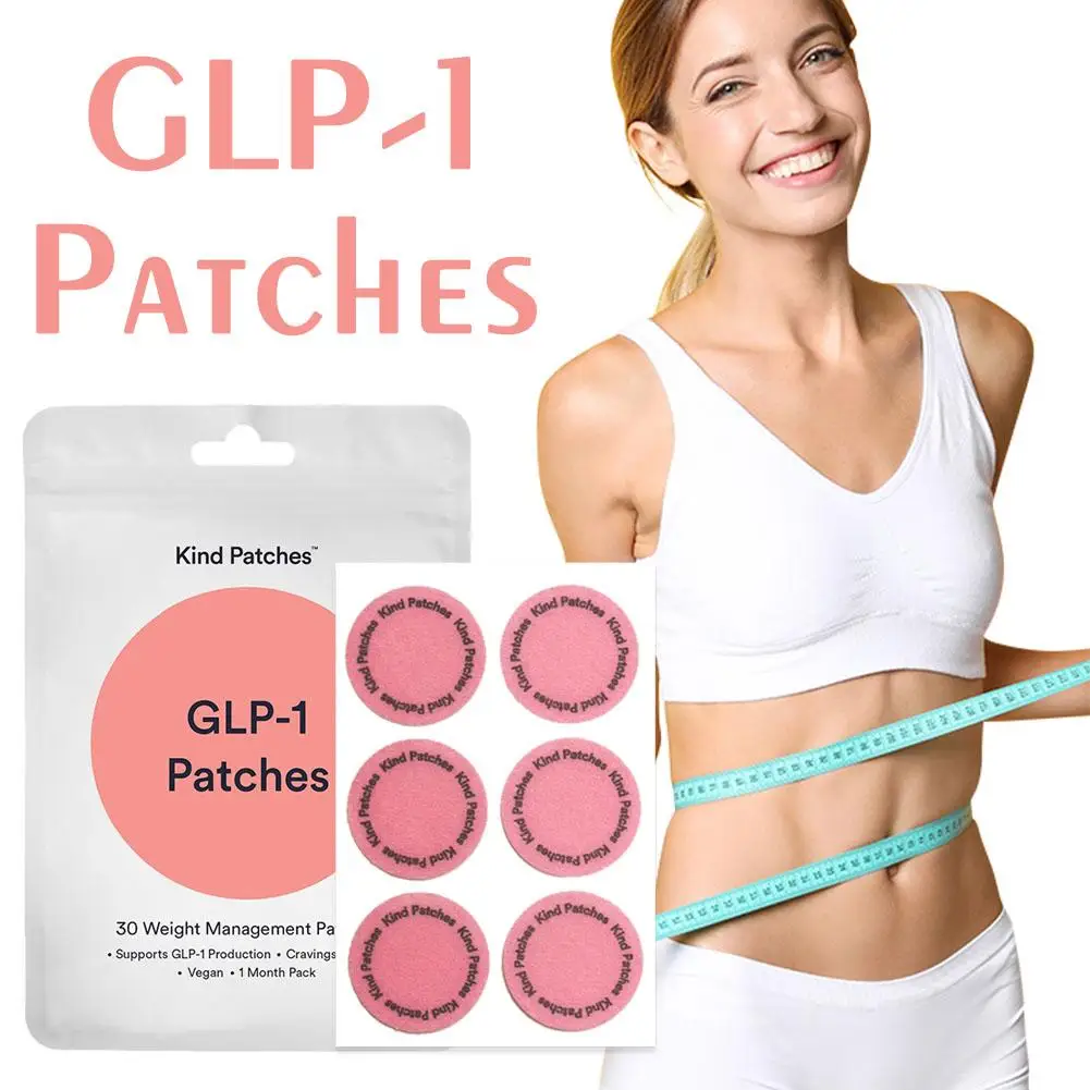 30PCS/Bag Glp-1 Patches Body Slimming Patch Promote Fat Burning and Help You Lose Weight Quickly for Women Men Control Weight