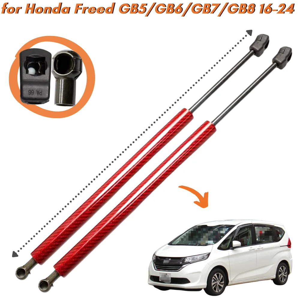 

Qty(2) Hood Struts for Honda Freed GB5/GB6/GB7/GB8 2016-2024 Front Bonnet Gas Springs Lift Supports Shock Absorbers Bars Rods