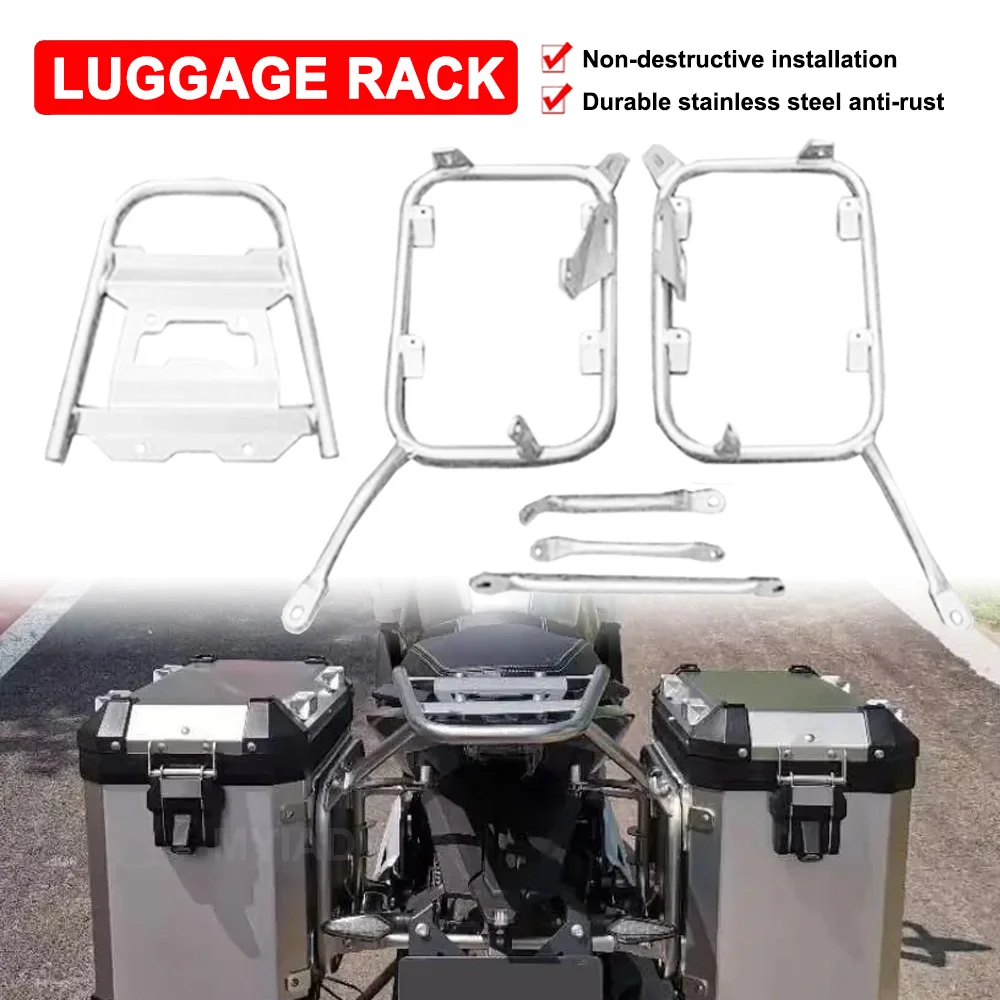 Motorcycle Pannier Rack Top Case Bracket For CFMOTO 650 MT 650MT MT650 2020-2021 2022 Saddlebag Tail Side Trunk Box Luggage Rack