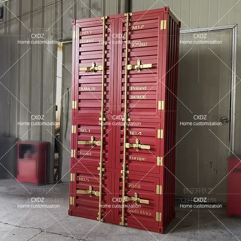Industrial Wrought Iron Gym Locker Metal Storage Cabinet for Gymnasium Container Deposit Box File Cabinet