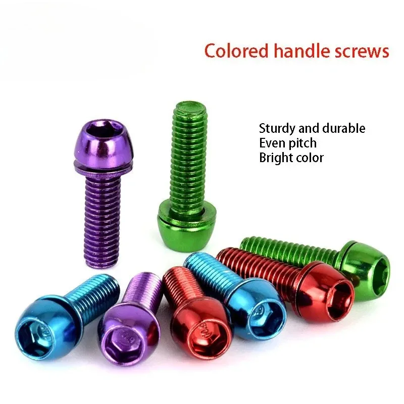 

4 шт. винты для велосипедного руля M5 * 20 M6 * 20 мм MTB болты выноса велосипеда винт для труб аксессуары для обновления езды на велосипеде