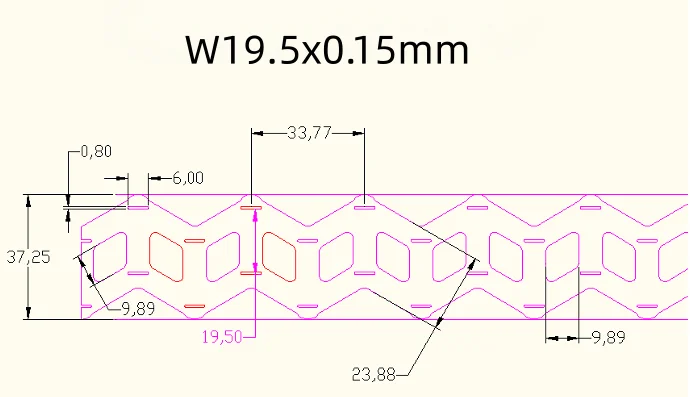 5 Meter 2P 3P 4P Nickelstreifen W-Typ Nickelblech Versetzter Nickelgürtel Punktschweißgerät zum Schweißen von 18650 Lithium-Batterien – Detail 9