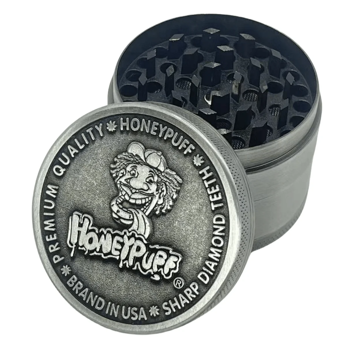 2inch Metal Herb Grinder 4-Layer Manual Spice Pepper Mill Salt Mortar Grass Tobacco Grinder Cigarette Tool Smoking Accessories