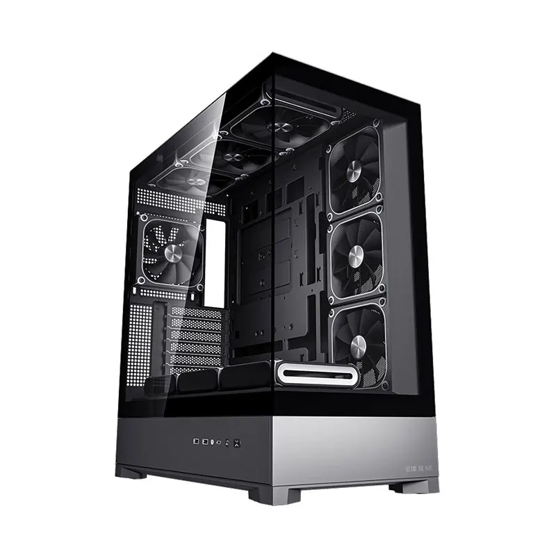 Mid-Tower Gaming PC Desktop Case with RGB Fans USB 3.0 Ports & Steel Tempered Glass version case