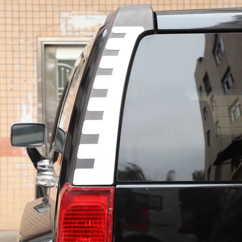 

For Hummer H3 2005 2006 2007 2008 2009 Stainless Steel Silve Rear Lights Markers Frame Cover Trim Stickers Car Accessories