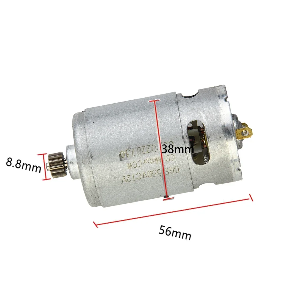 1PC Drill Driver 12V 13 Teeth RS-550VC-8518 Gear Motor For GSR12V-15 3601H68102 Elektrischeo Double-speed DC Motor Tool