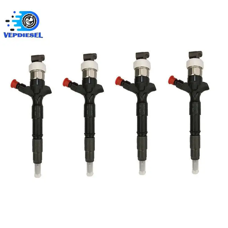 4pcs Diesel Fuel Injector 23670 30050 23670-30050 2367030050 For Toyota Hiace 1KD 2KD-FTV D-4D Car Replacement Accessories