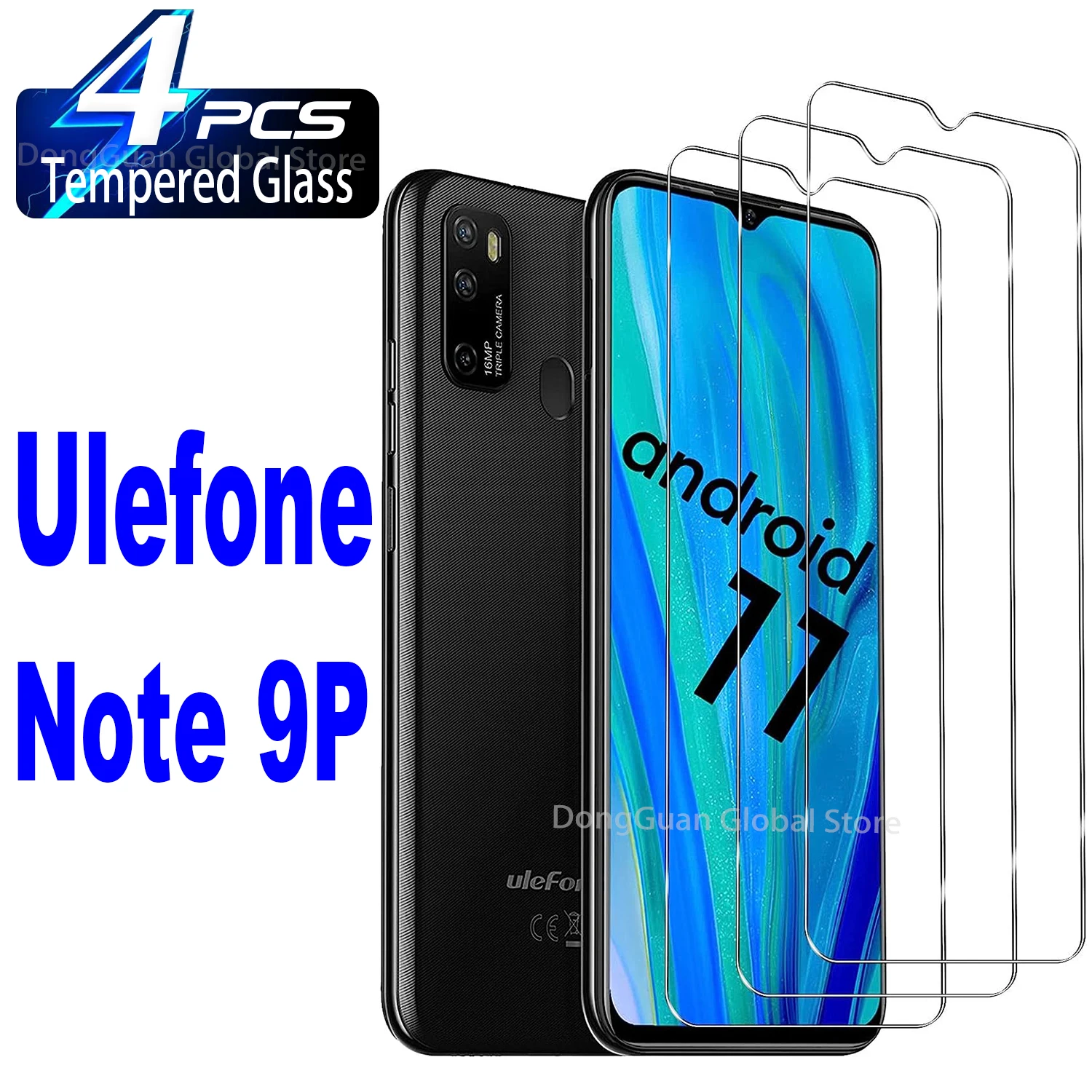 

2/4Pcs Tempered Glass For Ulefone Note 9P 9P(2020) Screen Protector Glass Film