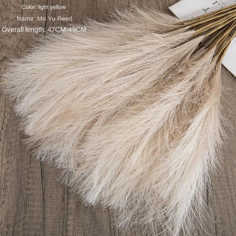Fake Mini For Home Decoration Plante Bedroom Living Room Artificial Reed Artificial Flower Pampas Grass Fake Flowers