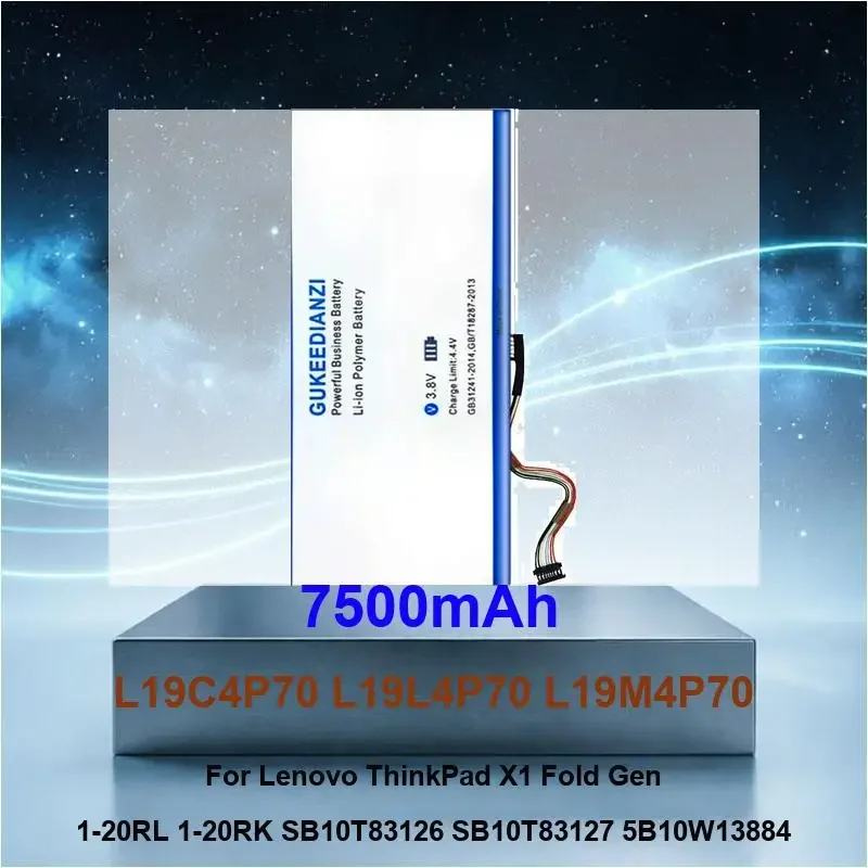 

Battery For Lenovo ThinkPad X1 Fold Gen 1-20RL 1-20RK SB10T83126 SB10T83127 5B10W13884 YOGA 13S 2021 7 Carbon 13ITL5 Tablet