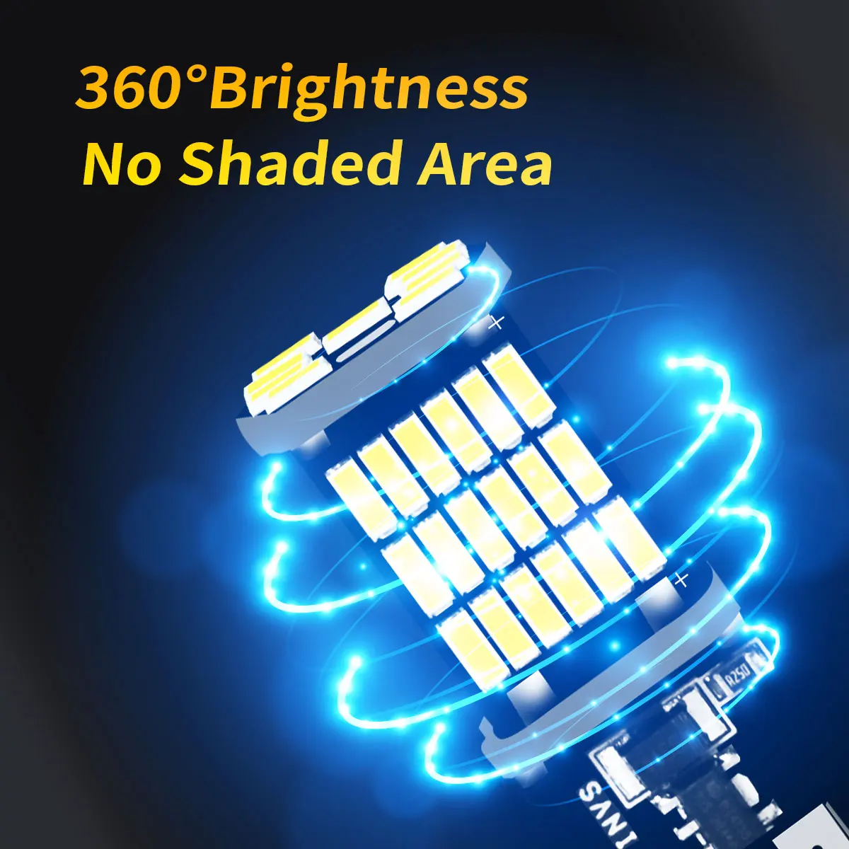 6 قطعة T15 W16W 921 912 T16 T10 902 LED لمبات إشارة السيارة الأبيض للخلف/الذيل بدوره إشارة عكس أضواء الفرامل الضباب #4